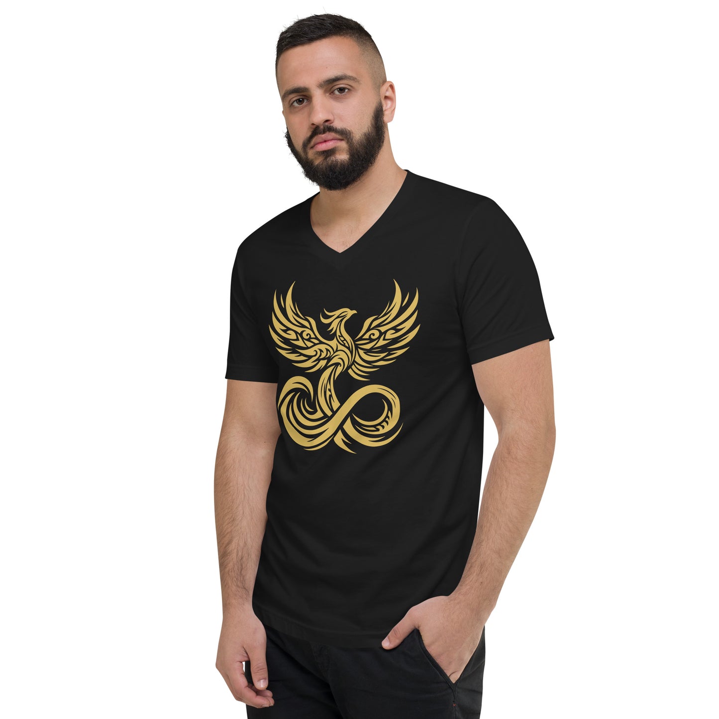 Richen Phoenix Rising V-Neck T-Shirt