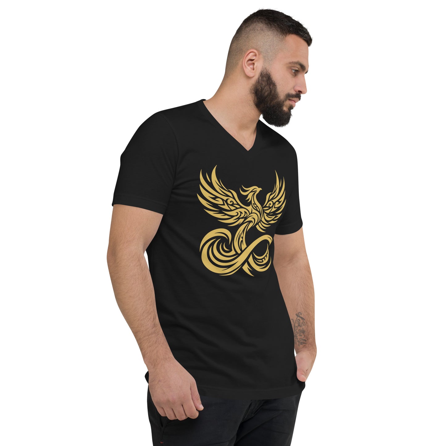 Richen Phoenix Rising V-Neck T-Shirt