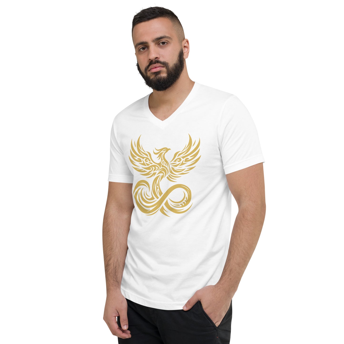 Richen Phoenix Rising V-Neck T-Shirt